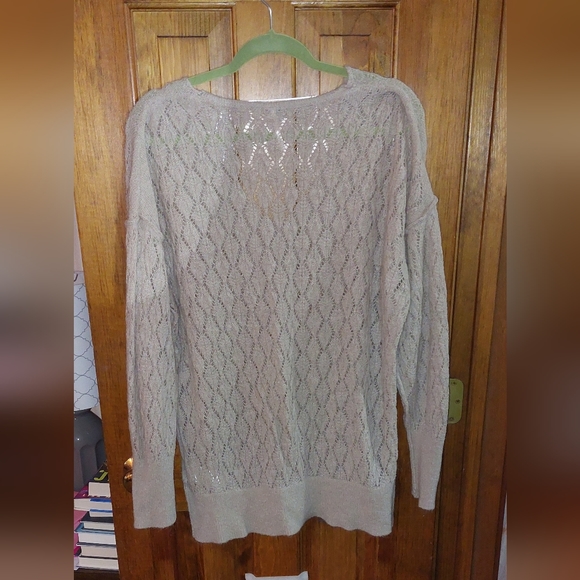 Free People Beige Knit Loose Fit Sweater - Picture 4 of 4